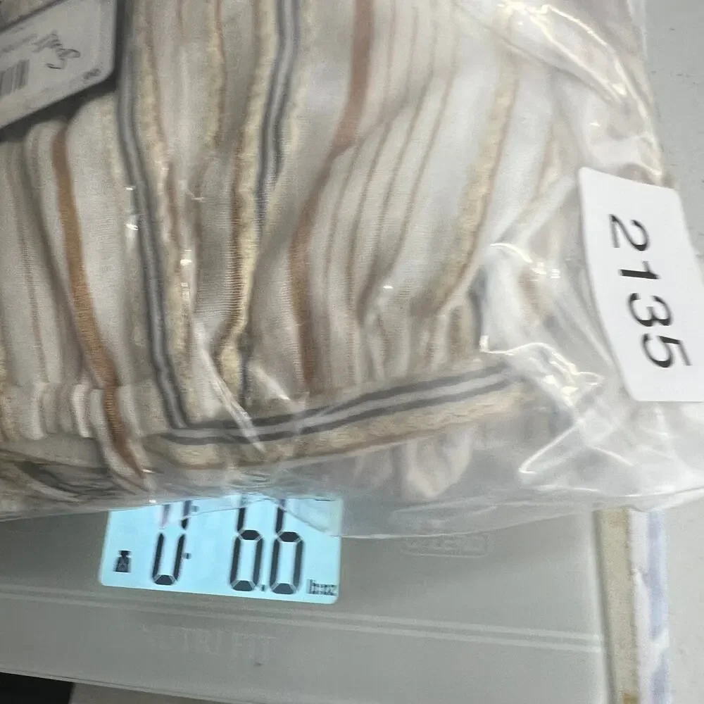 Gianni Bini Sedona Sunset Rose Babydoll Cream Cotton Linen Blend Dress Small New - Picture 8 of 9